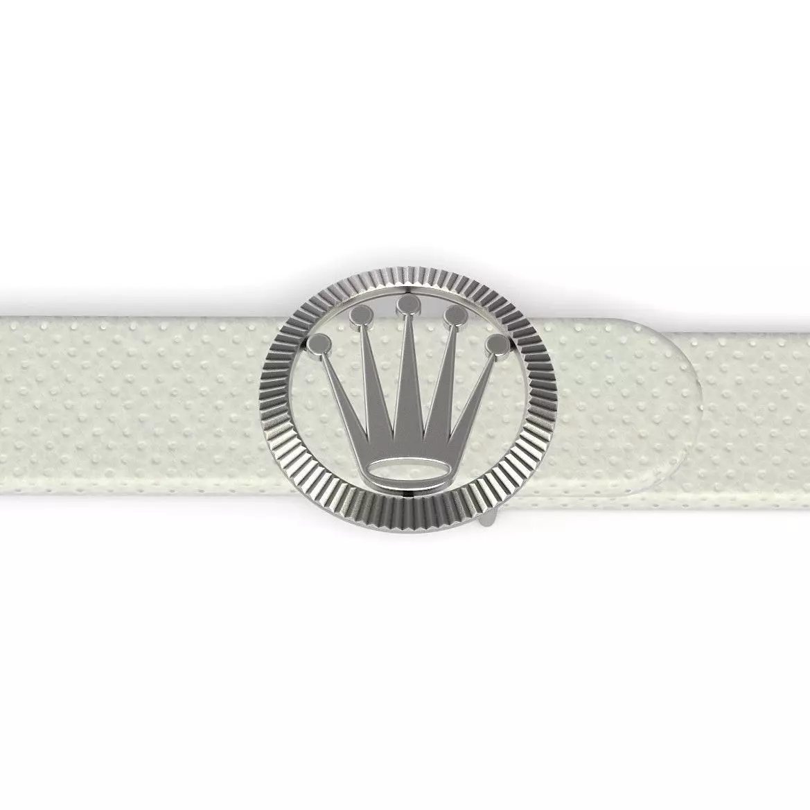 Crown Belt Buckle 3D print model_6