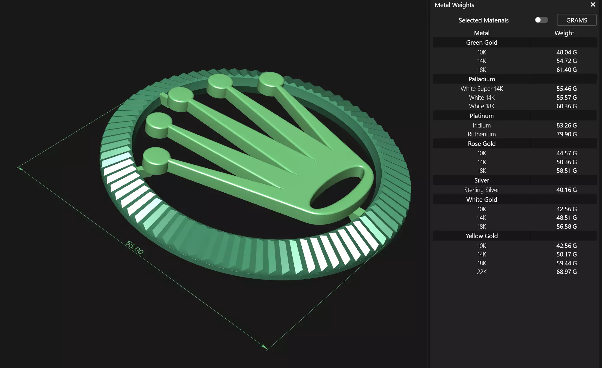 Crown Belt Buckle 3D print model_22