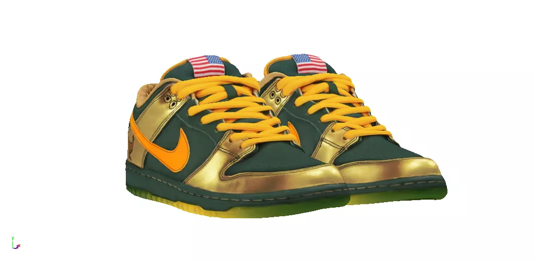 Nike SB Dunk Pro Low DOERNBECHER Low-poly 3D model