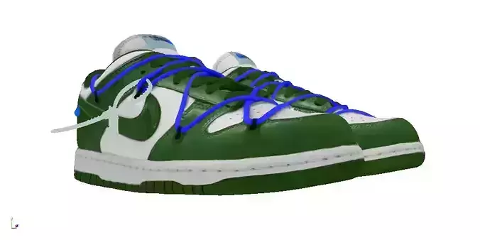 Off-White Nike Dunk Low LTHR OW green