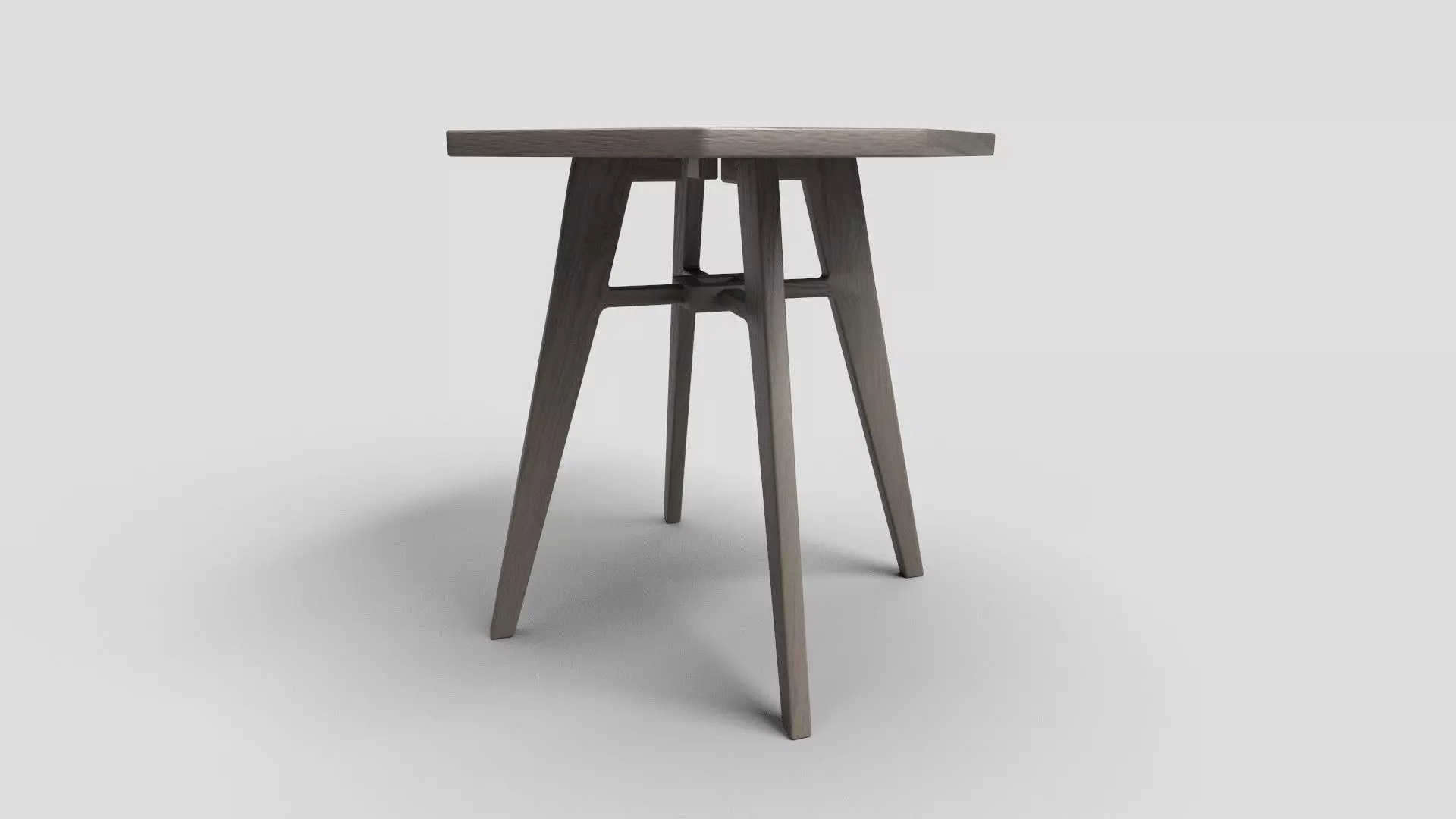 Octagon Table CG43 3D model_1