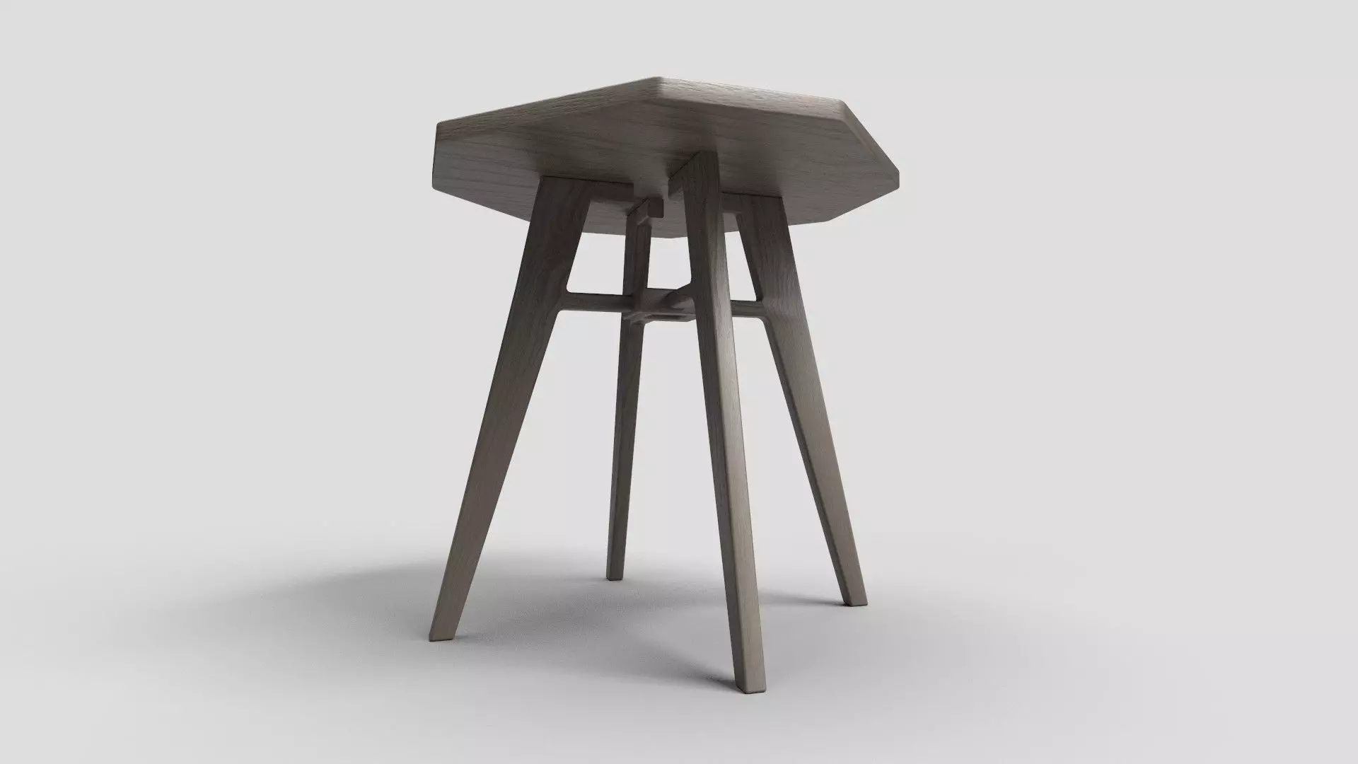 Octagon Table CG43 3D model_2