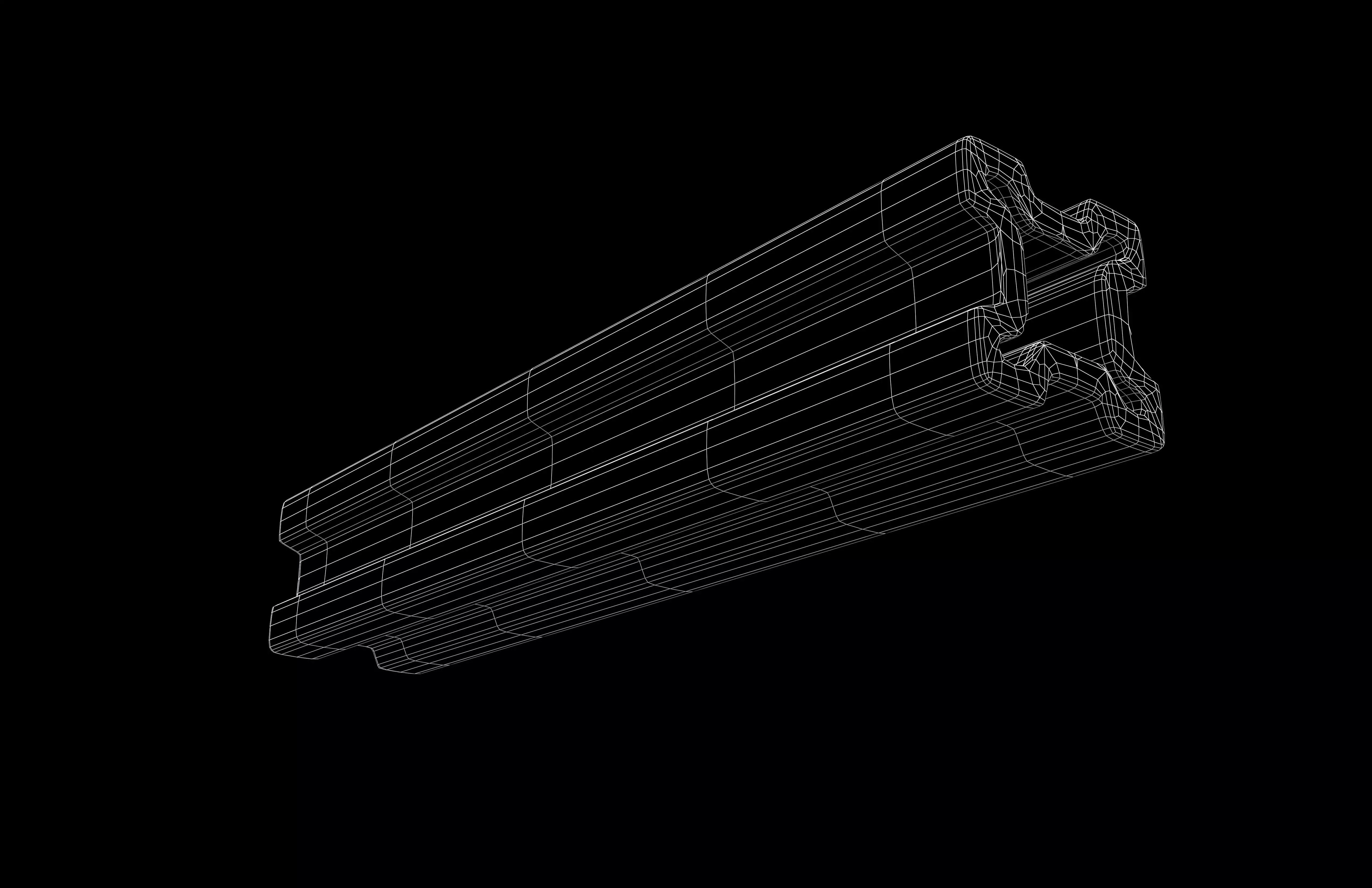 Steel Beam v1 002 Low-poly 3D model_7