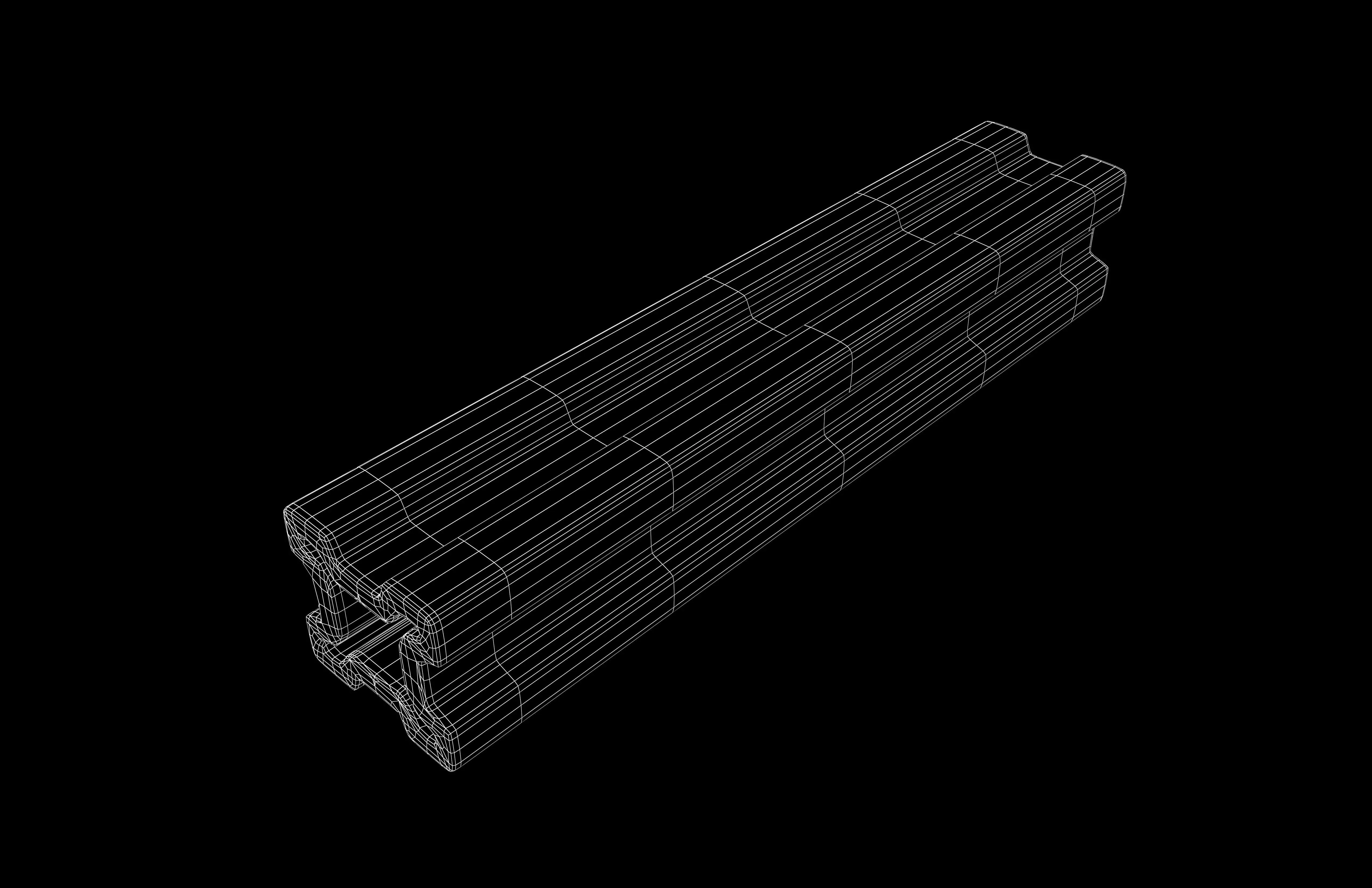 Steel Beam v1 002 Low-poly 3D model_6