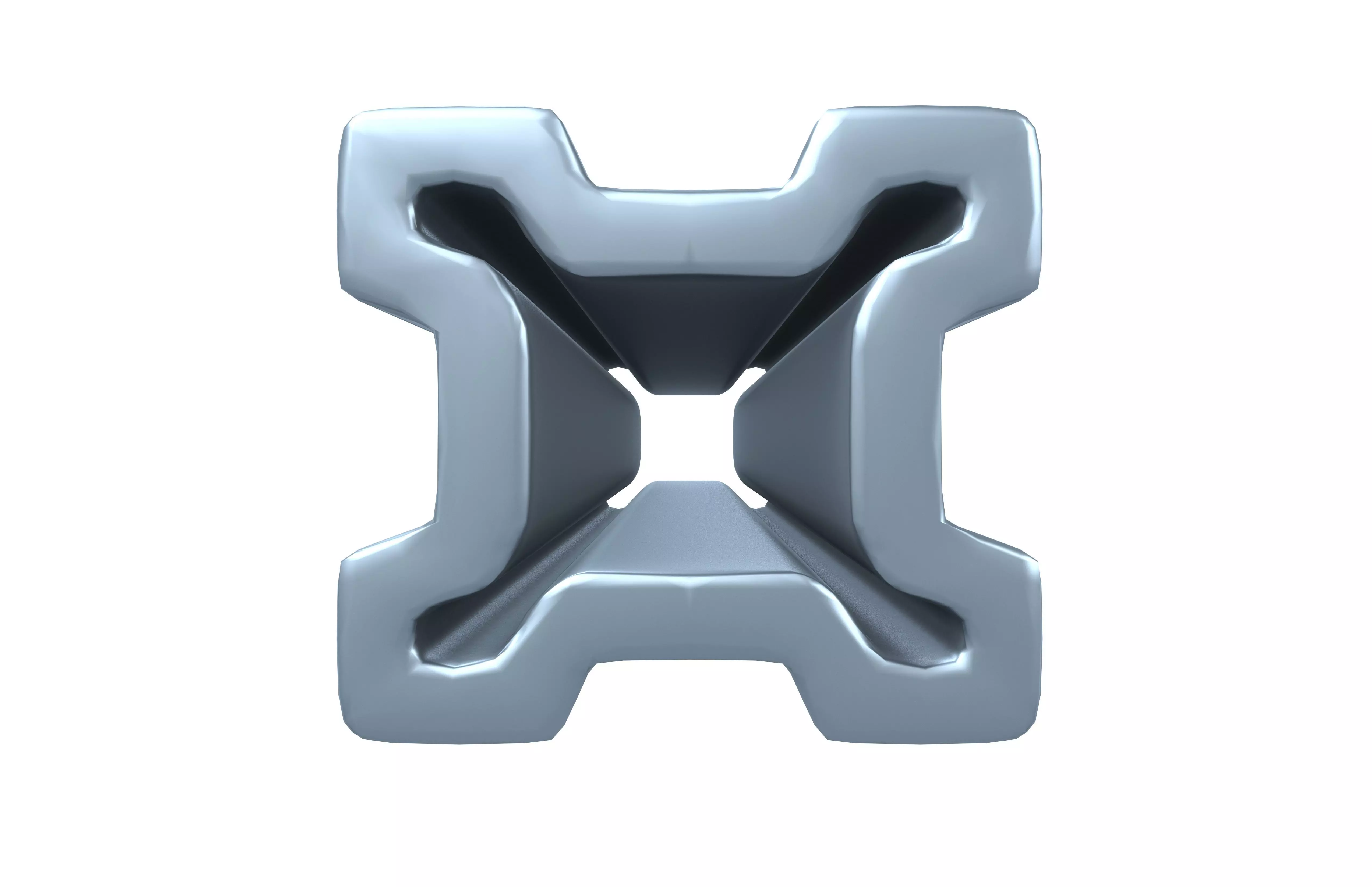 Steel Beam v1 002 Low-poly 3D model_1