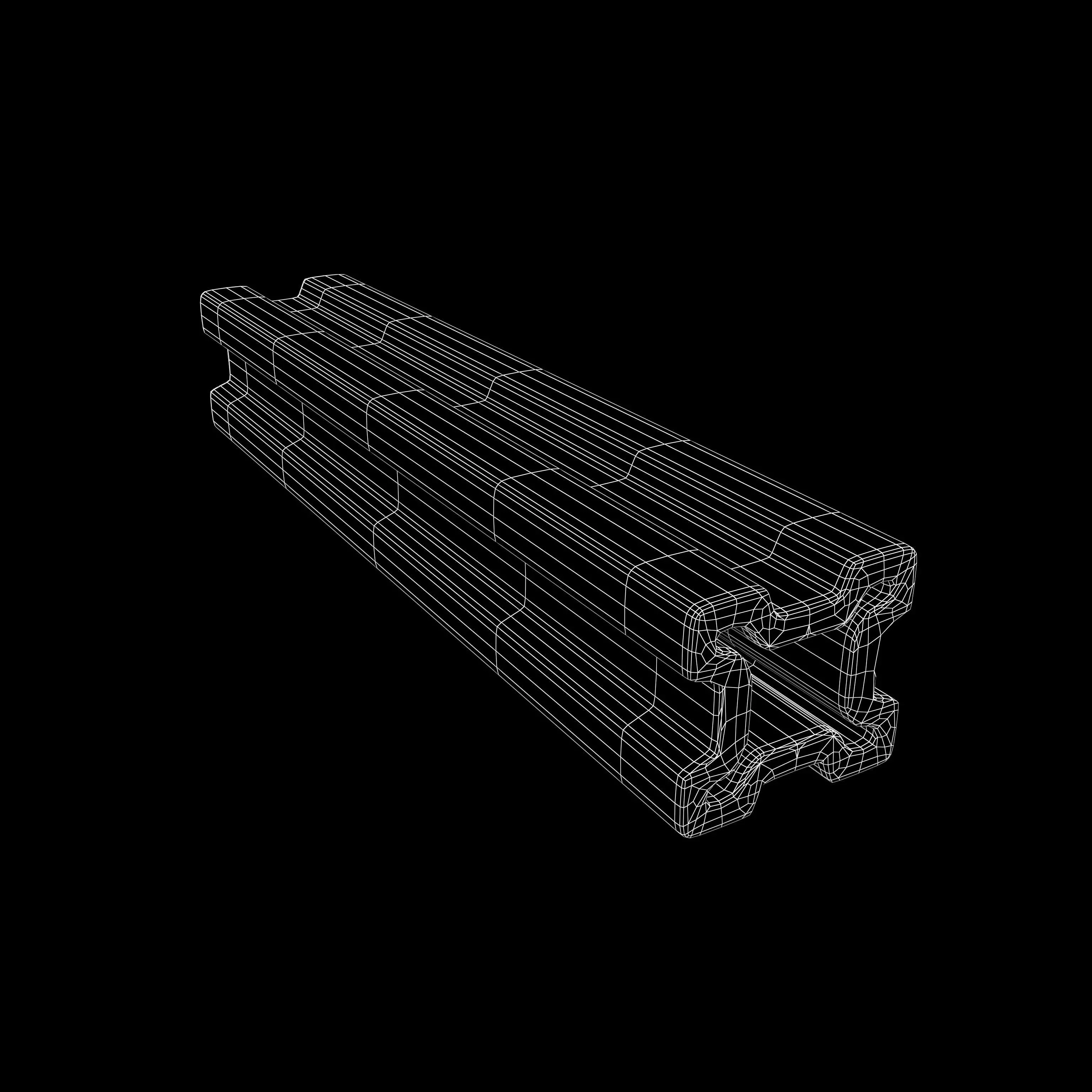 Steel Beam v1 004 Low-poly 3D model_4