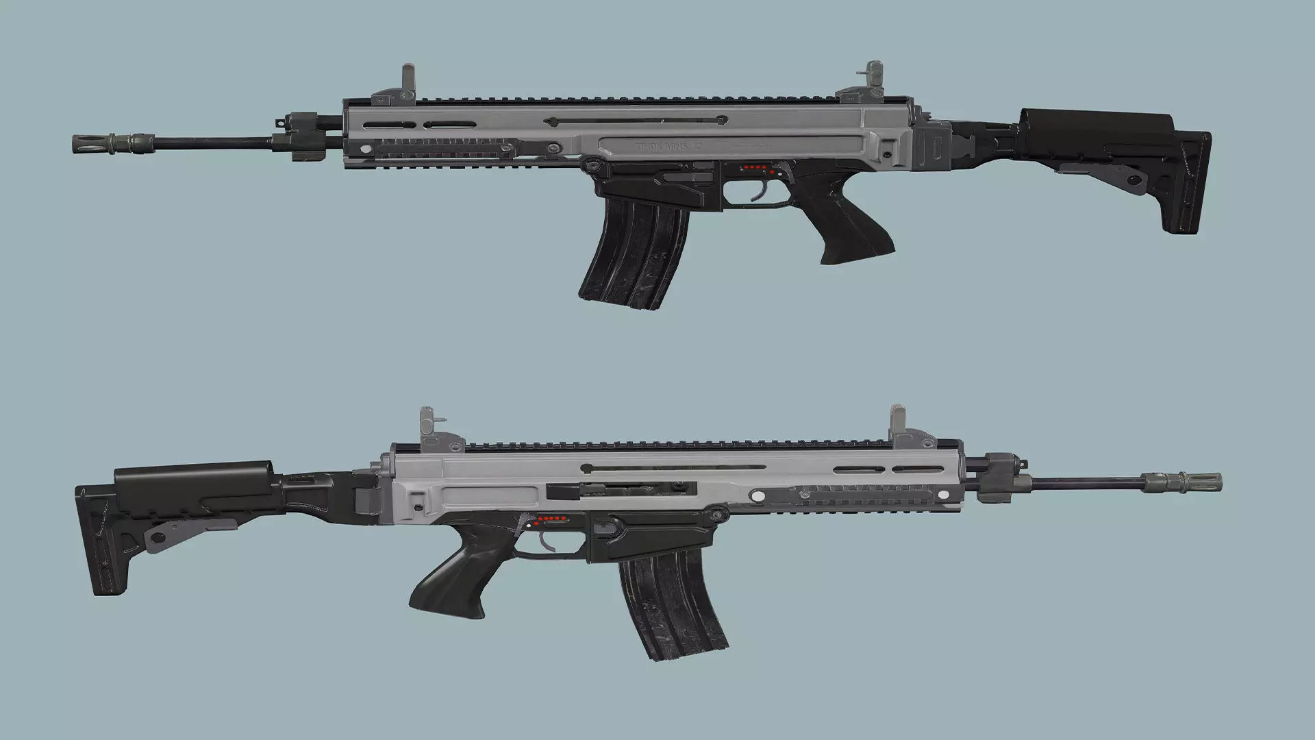 Weapon Pack Exclusive 6 Models Low-poly 3D Model Low-poly 3D model_11