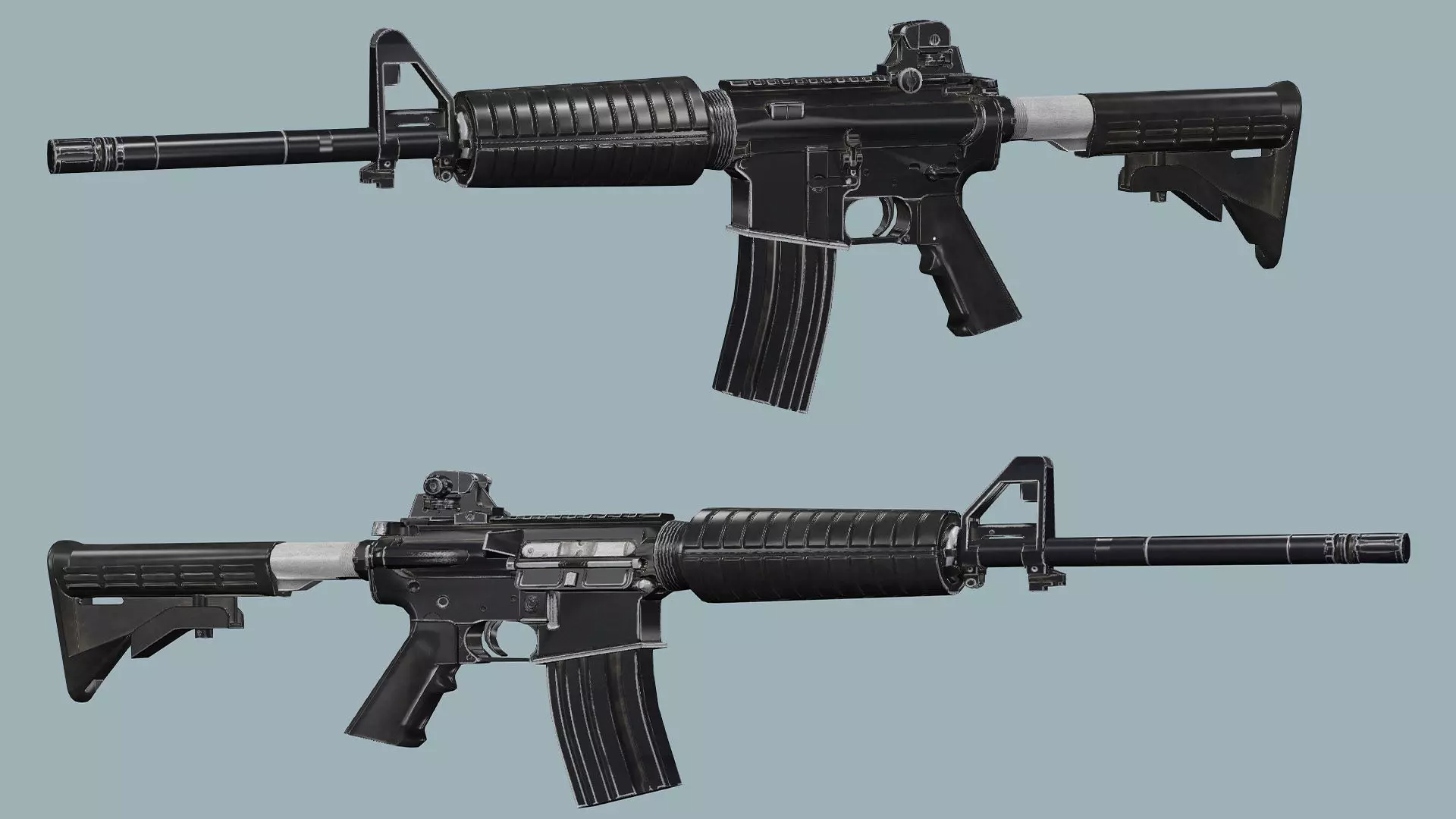 Weapon Pack Exclusive 6 Models Low-poly 3D Model Low-poly 3D model_15