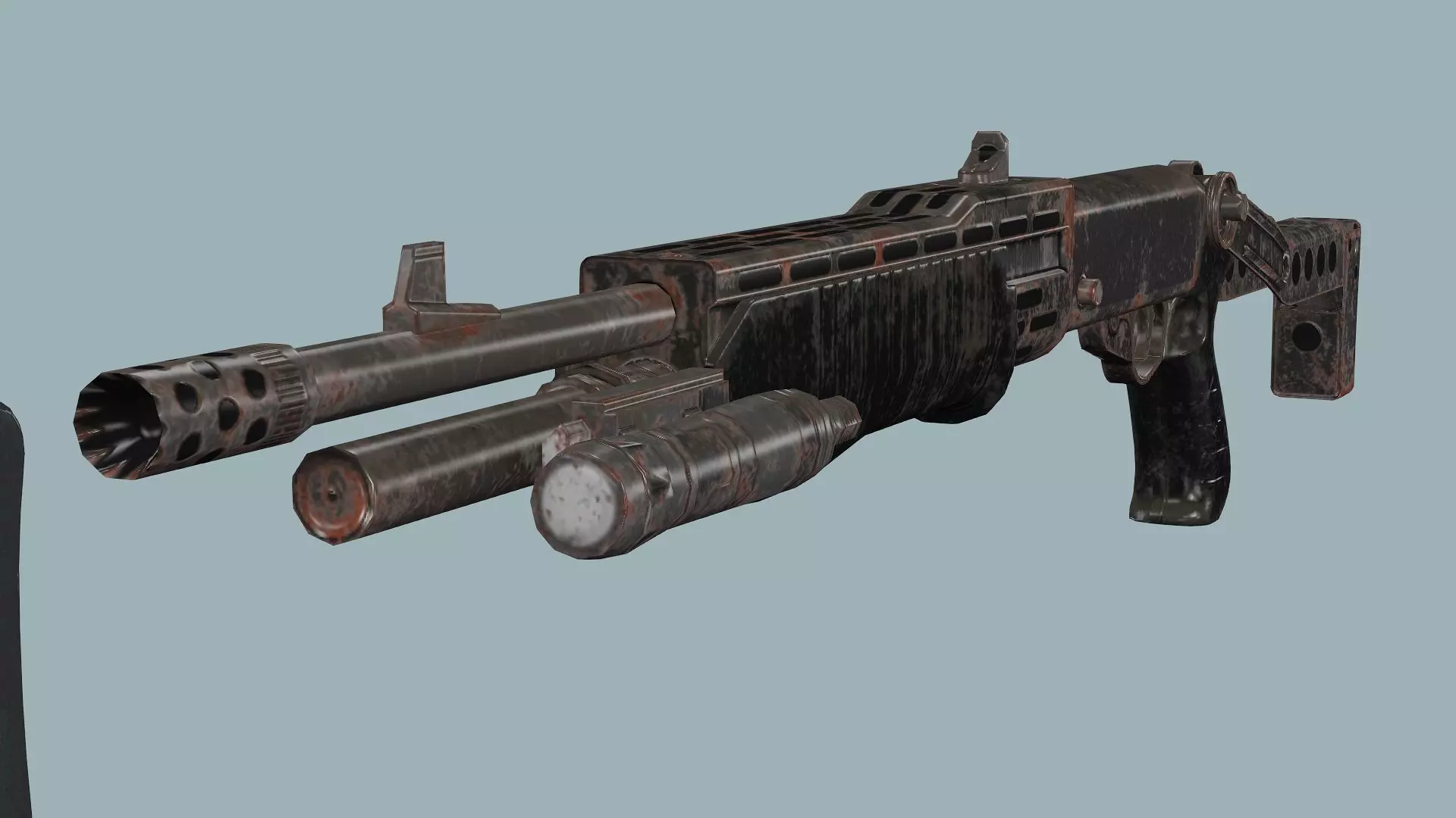 Weapon Pack Exclusive 6 Models Low-poly 3D Model Low-poly 3D model_13