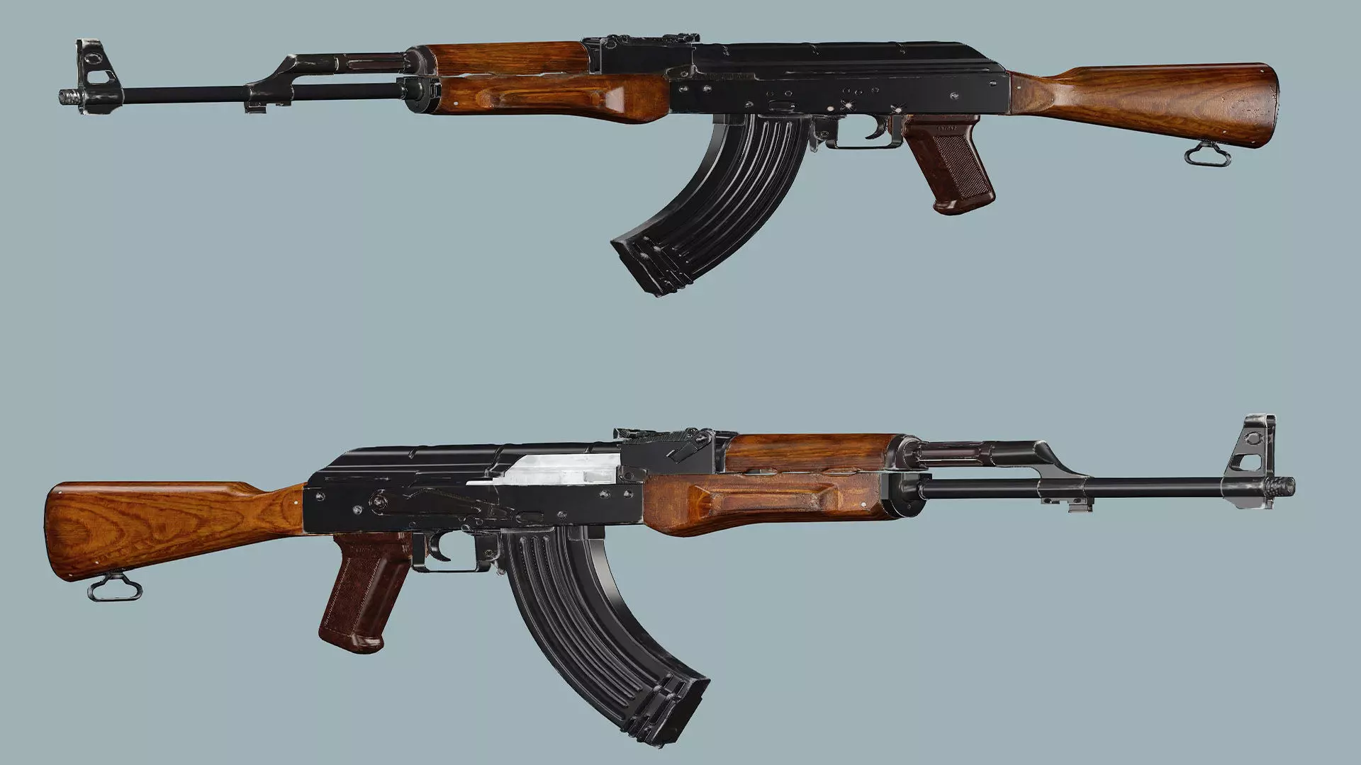 Weapon Pack Exclusive 6 Models Low-poly 3D Model Low-poly 3D model_6