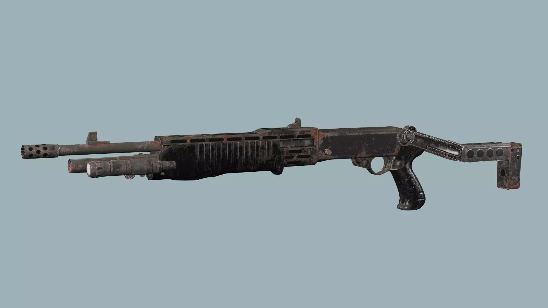 Weapon Pack Exclusive 6 Models Low-poly 3D Model Low-poly 3D model_12