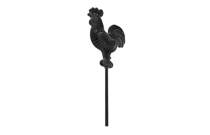 Chicken Shaped Candy v1 001 Low-poly 3D model 5