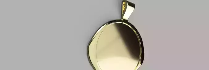 stamp pendant 28 mm 1side Free 3D print model