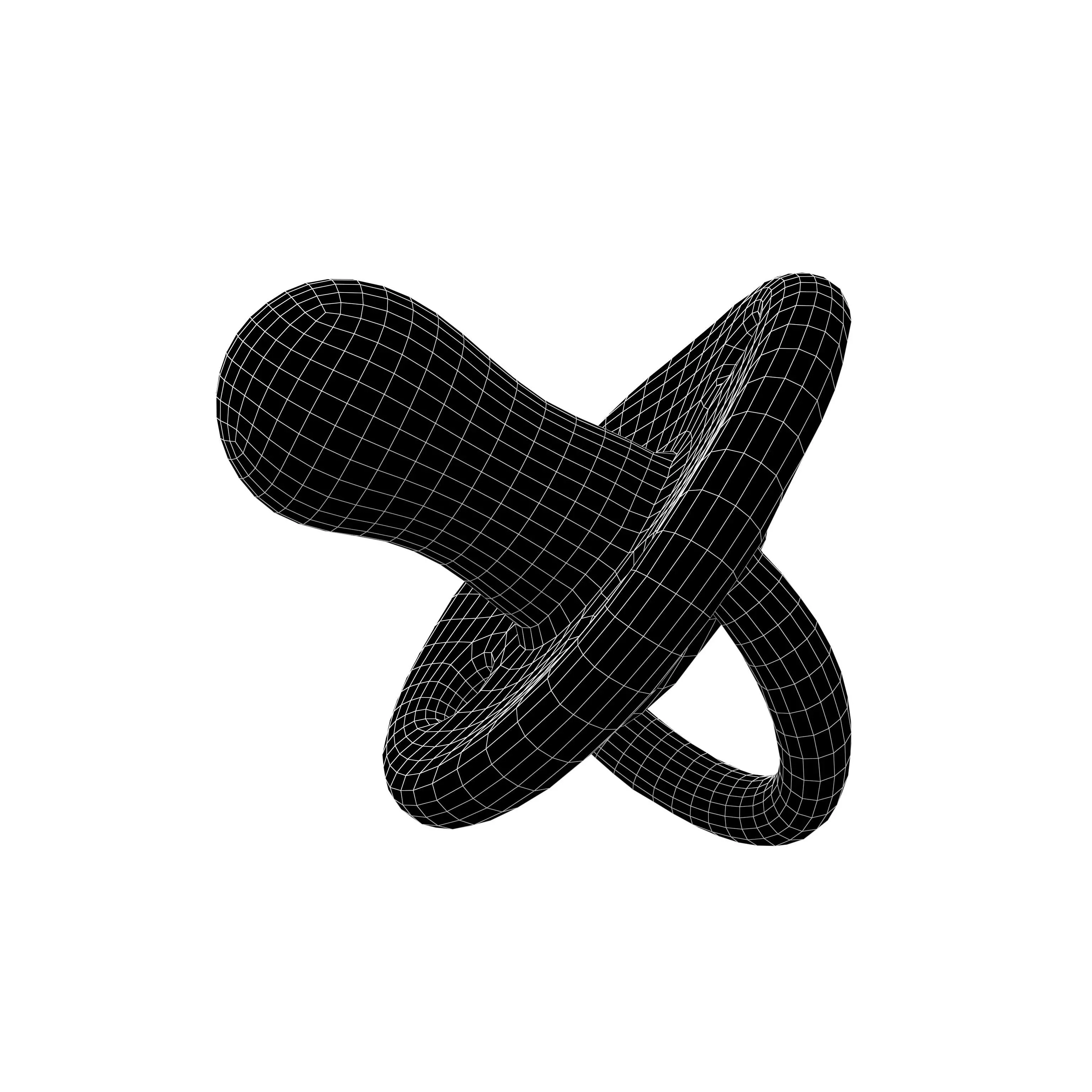 Mini Pacifiers v1 001 Low-poly 3D model_4