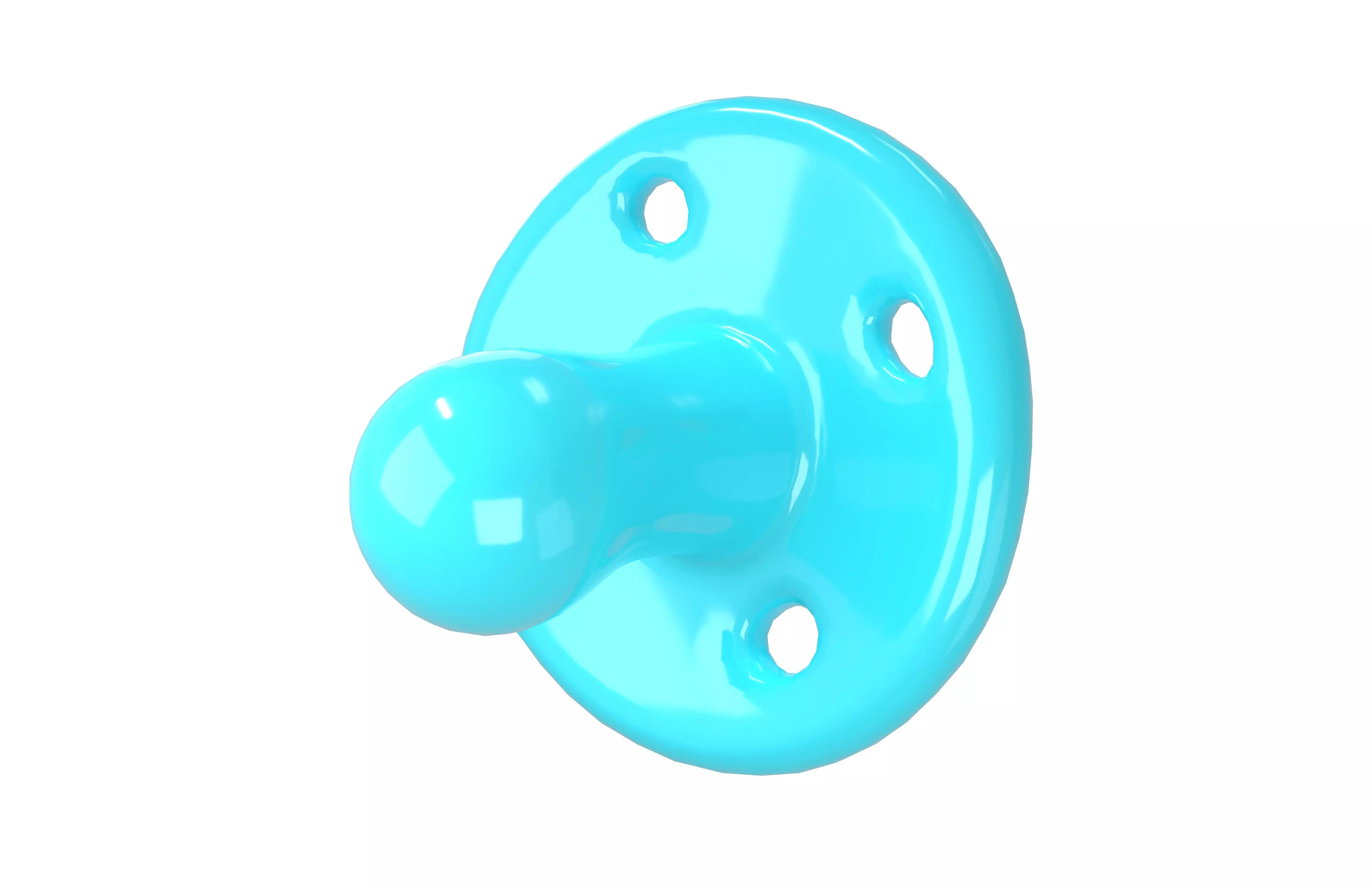 Mini Pacifiers v1 001 Low-poly 3D model_2