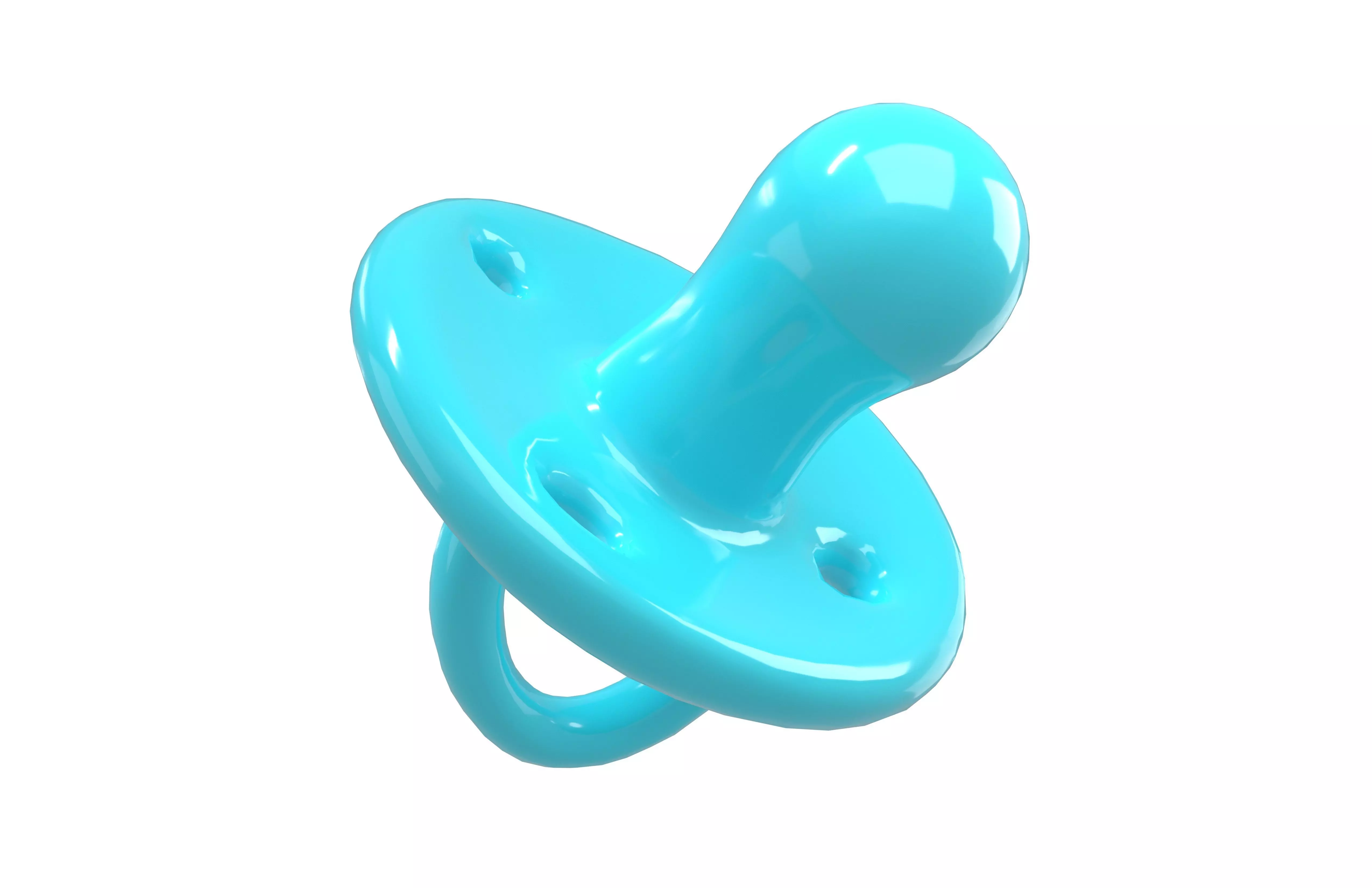 Mini Pacifiers v1 001 Low-poly 3D model_3