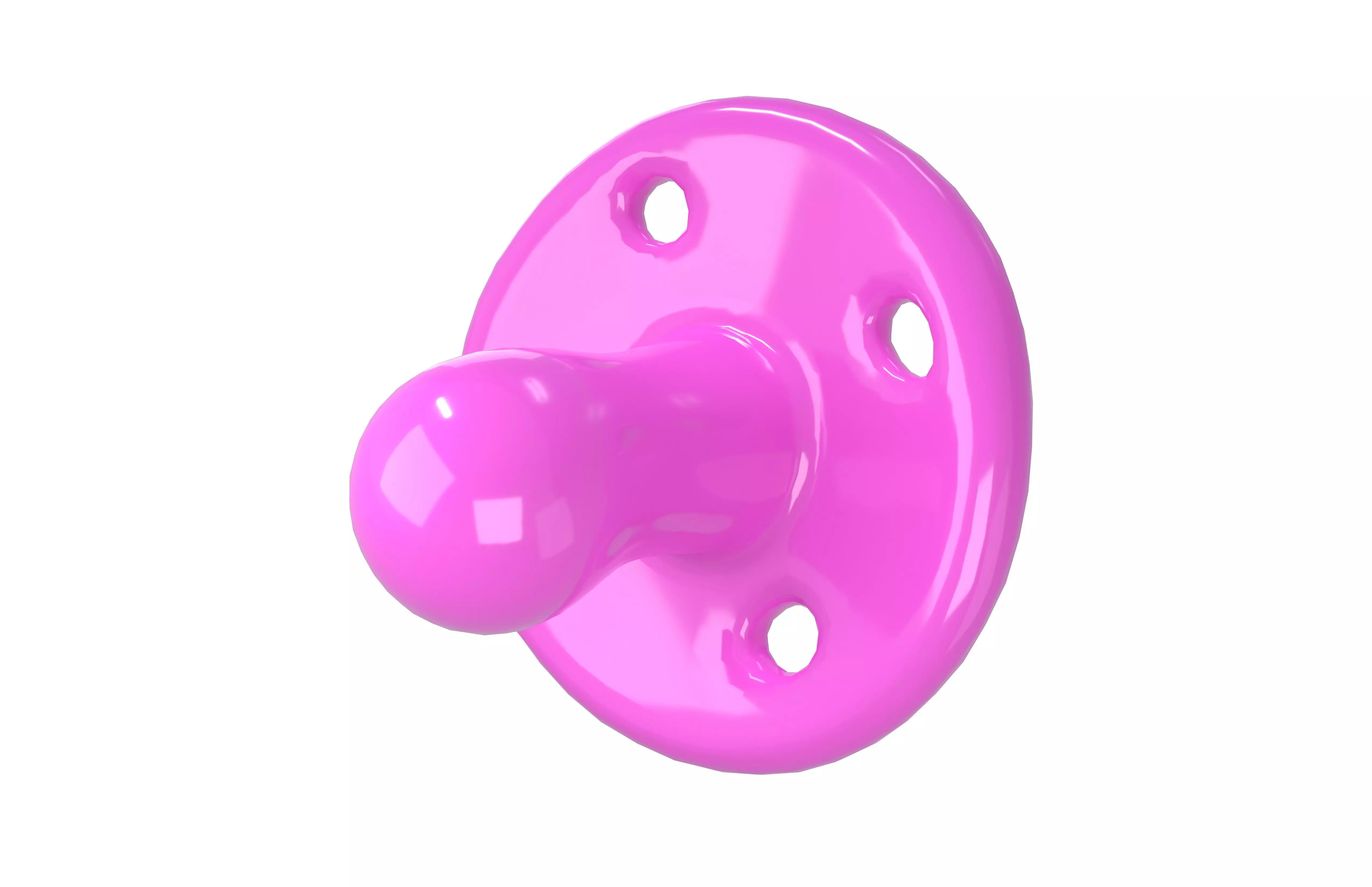 Mini Pacifiers v1 002 Low-poly 3D model_2