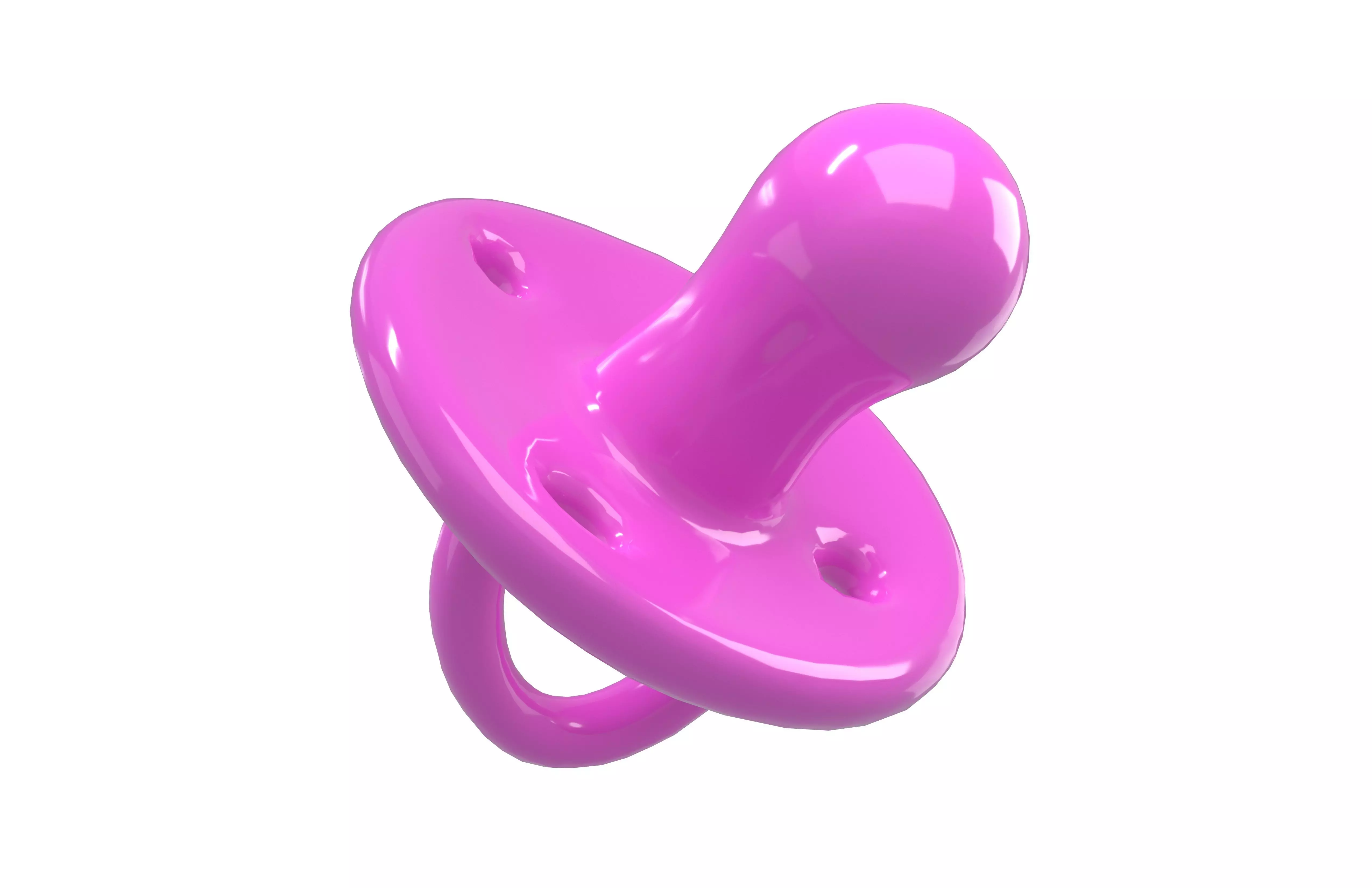 Mini Pacifiers v1 002 Low-poly 3D model_3