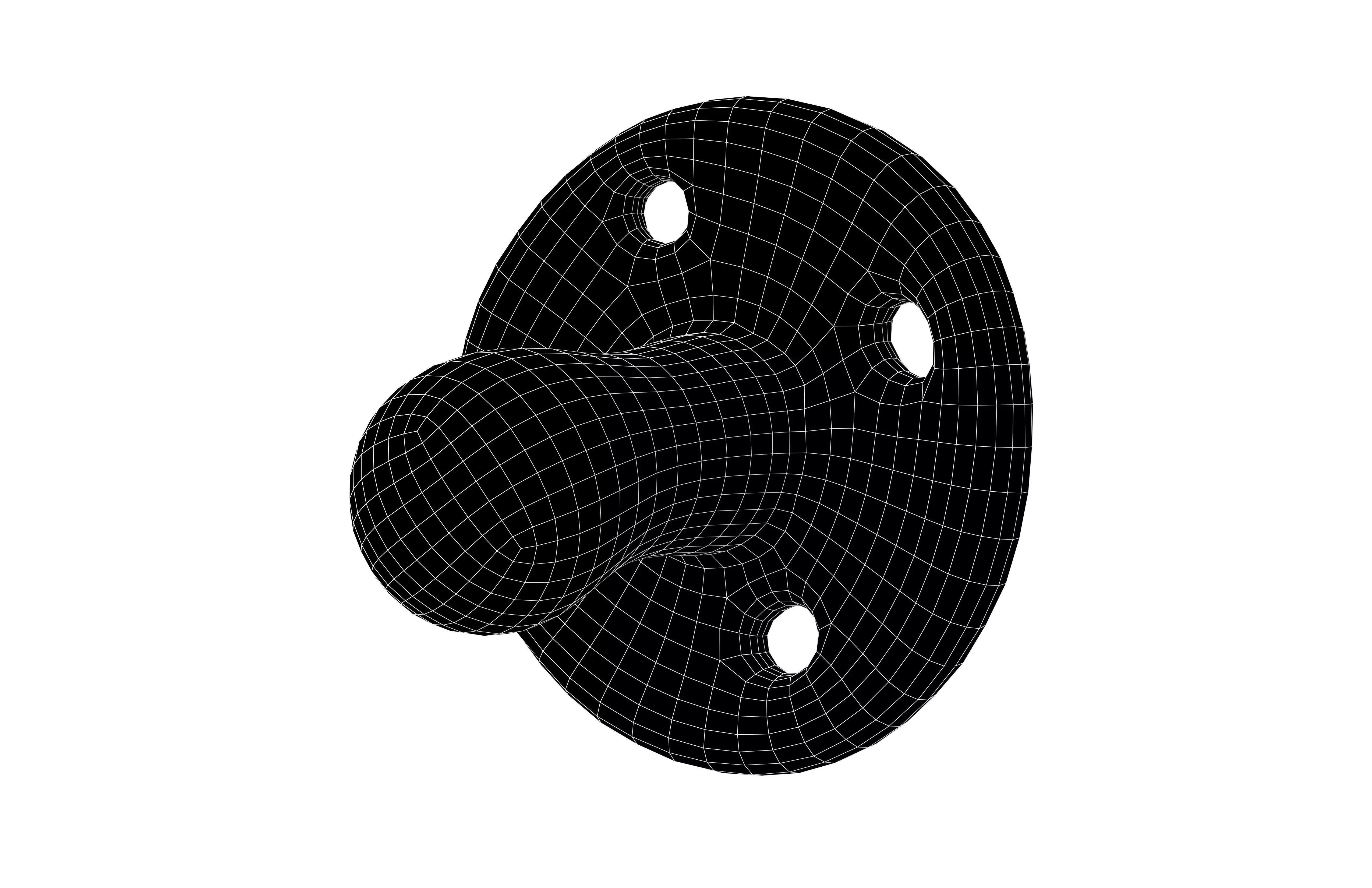 Mini Pacifiers v1 002 Low-poly 3D model_6