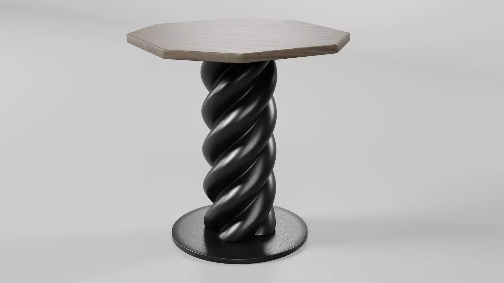 Octagon Table CG49 3D model_3