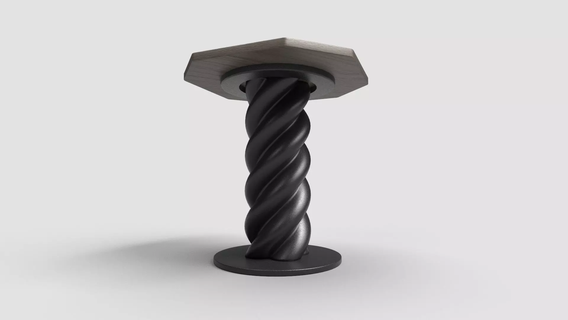 Octagon Table CG49 3D model_2