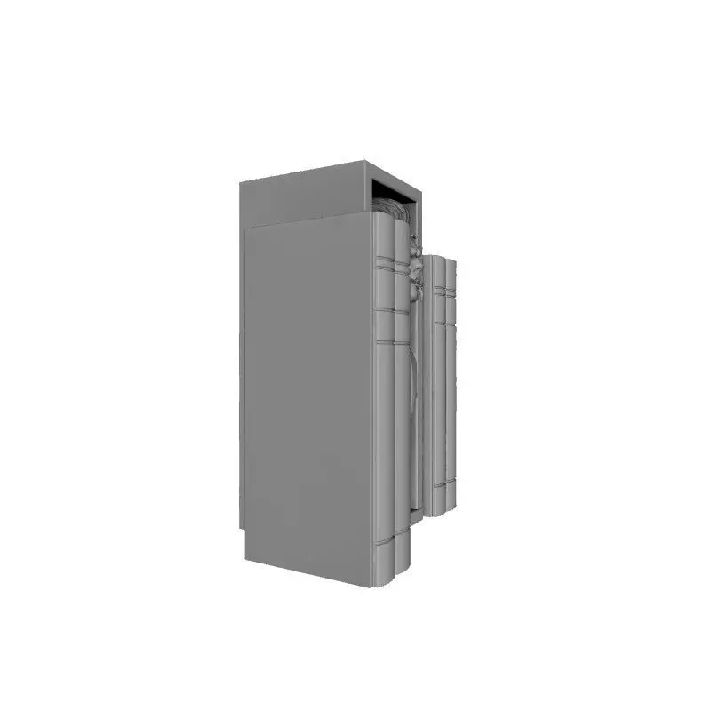 Halloween Horror Haunted Book Nook 3D Printed Shelf Diorama 3D print model_1