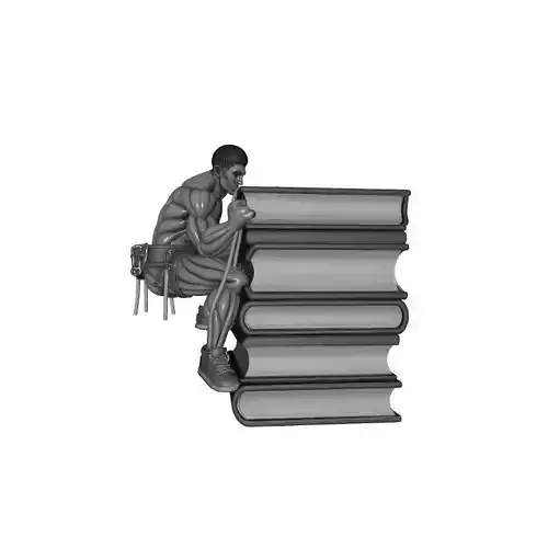 Halloween Horror Haunted Book Nook 3D Printed Shelf Diorama