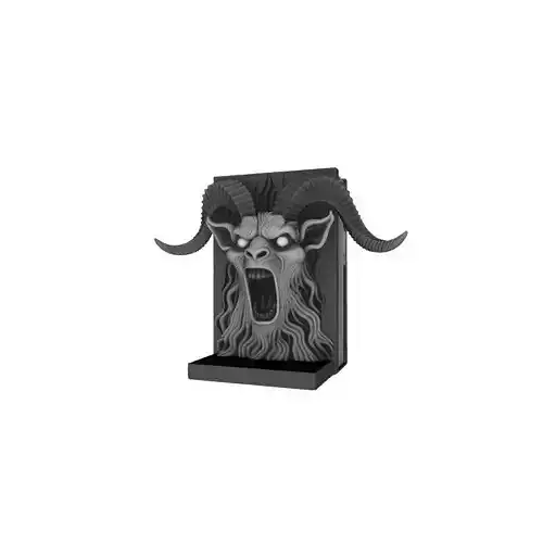 Halloween Horror Haunted Book Nook 3D Printed Shelf Diorama