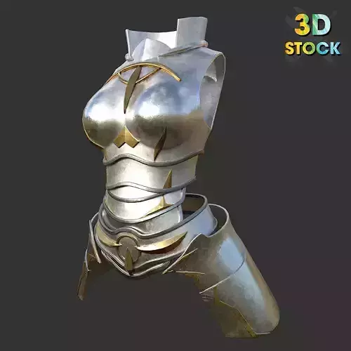 Breast Armor warrior knight fantasy body asset