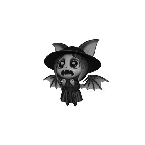 Halloween Horror Girl With Wings 3D Printable