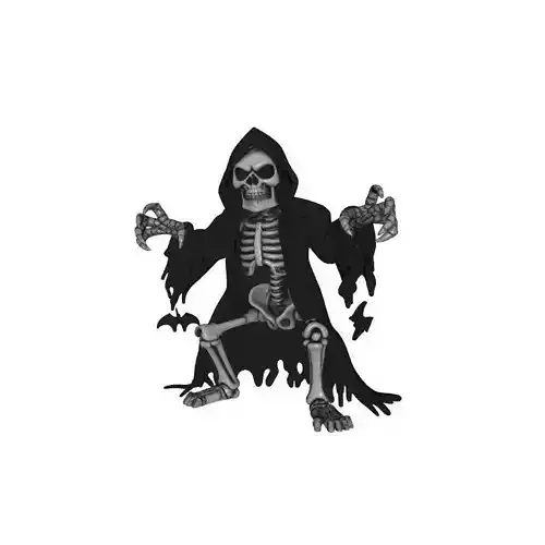 Halloween Skull Structure in Horror Coat 3D Printable Model