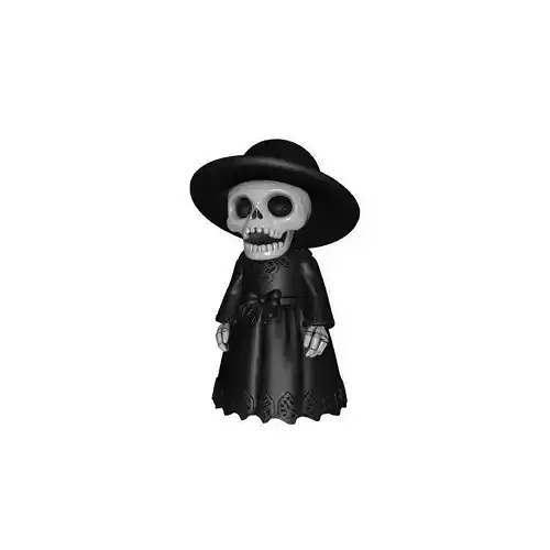 Halloween Skull Structure with Cap 3D Print Decorative