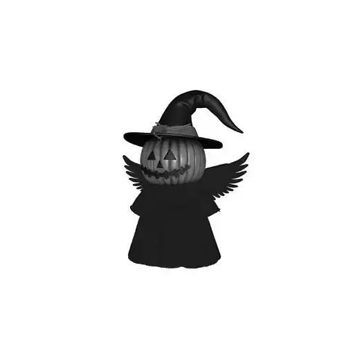 Halloween Spiky Man with Wings 3D Printed Dark Figurine