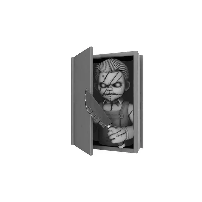 Horror Halloween Scary Doll Boy With Knife 3D Figurine 3D print model