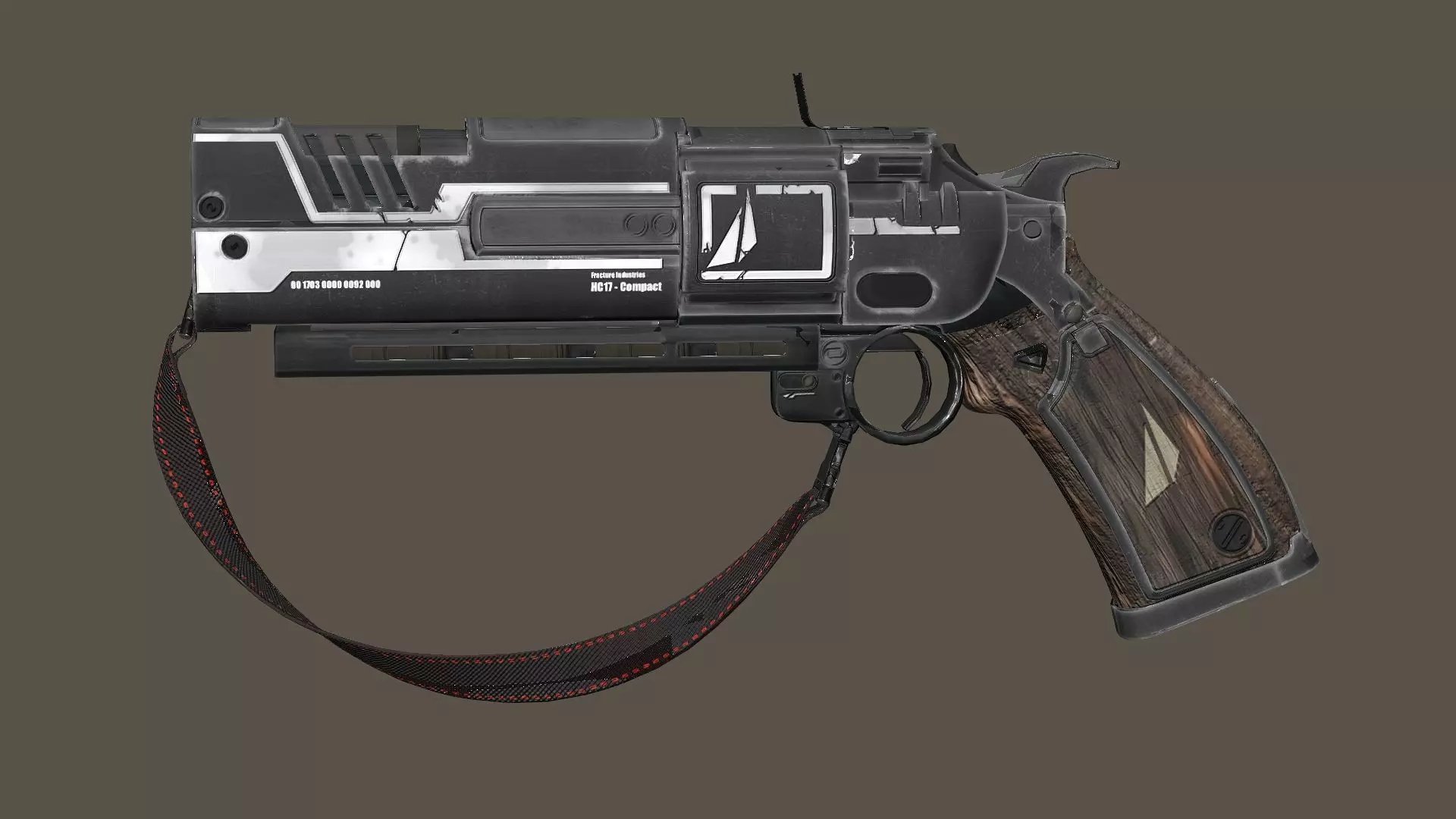 Fatebringer Legendary Hand Cannon 3D Model Low-poly 3D model_1