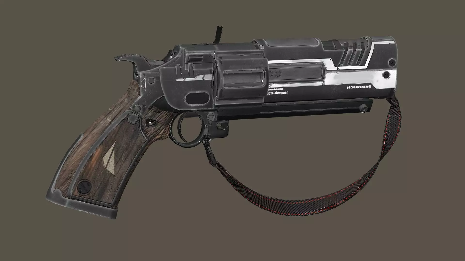 Fatebringer Legendary Hand Cannon 3D Model Low-poly 3D model_3