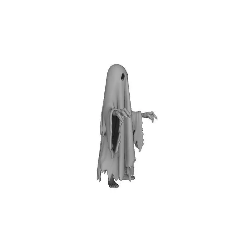 Halloween Ghost Dress 3D Print Spooky Decorative 3D print model_1