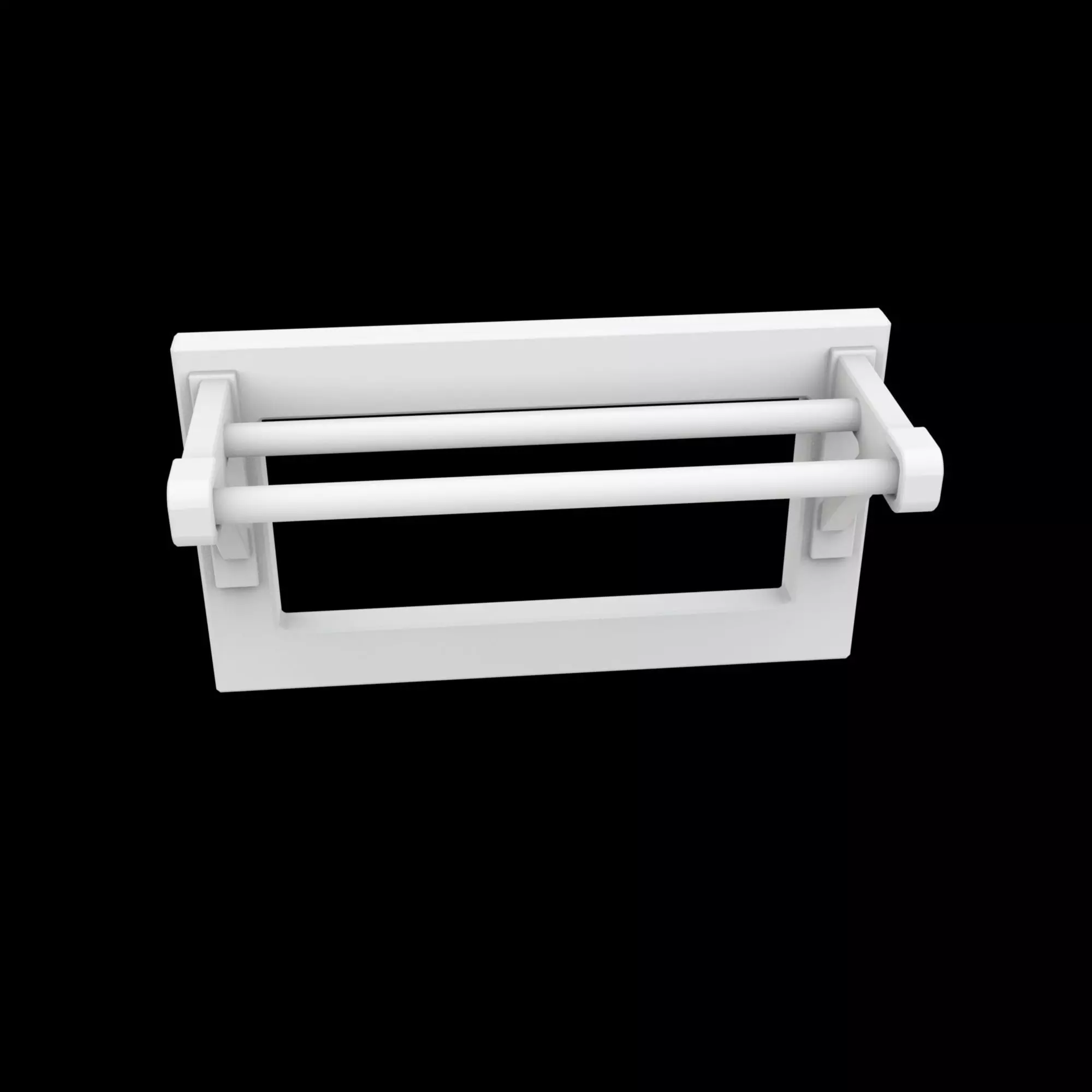 Closet Rod Doubler Space Saver 3D Printable Model 3D print model_5