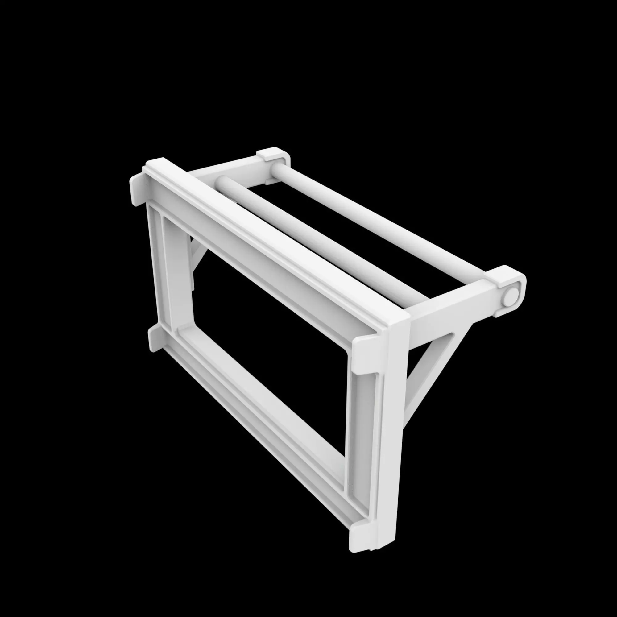 Closet Rod Doubler Space Saver 3D Printable Model 3D print model_3