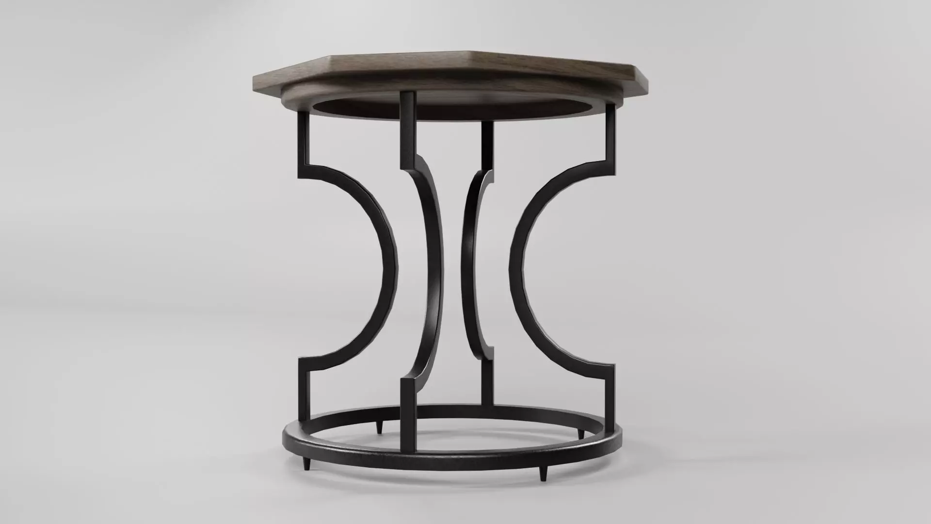 Octagon Table CG61 3D model_4