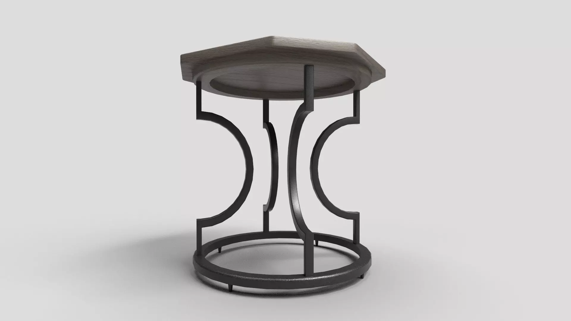 Octagon Table CG61 3D model_2