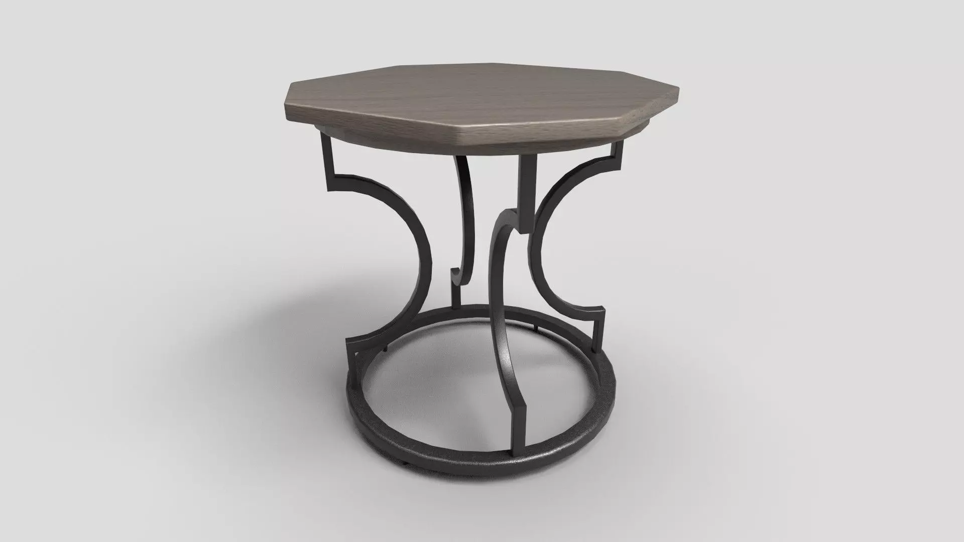 Octagon Table CG61 3D model_0