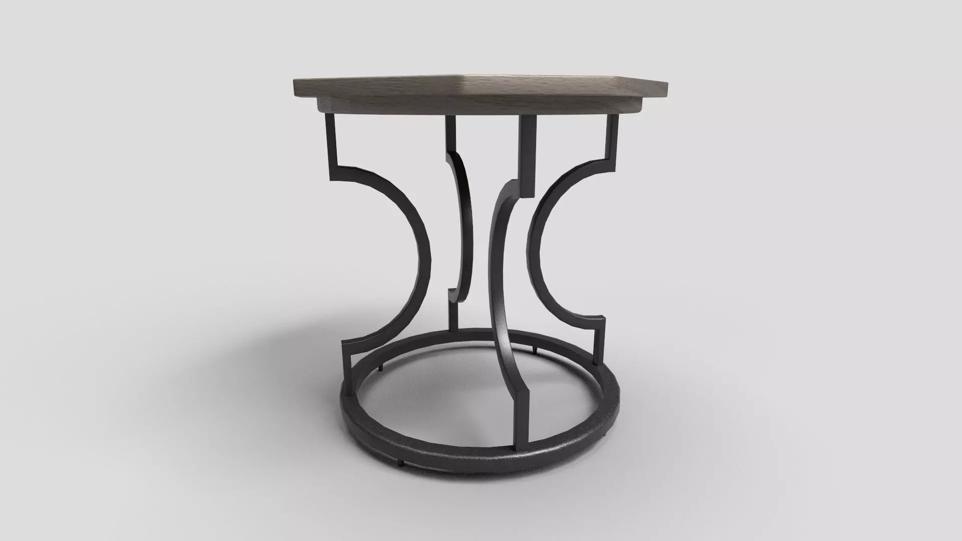 Octagon Table CG61 3D model_1