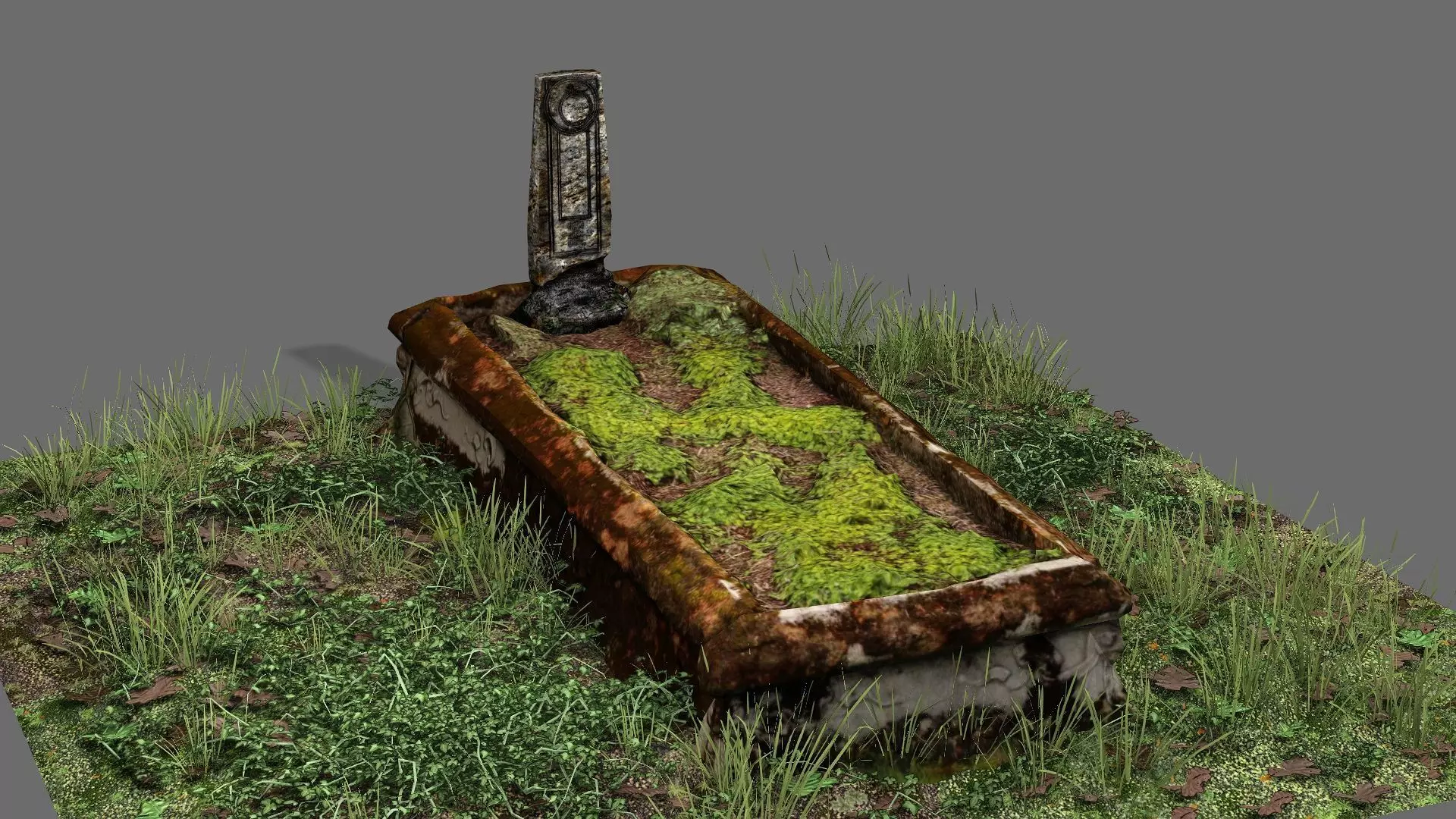 Exclusive Grave Game Ready Low Poly 3D Model Low-poly 3D model_3