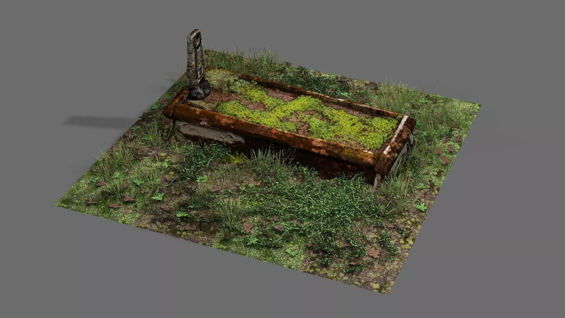 Exclusive Grave Game Ready Low Poly 3D Model Low-poly 3D model_9