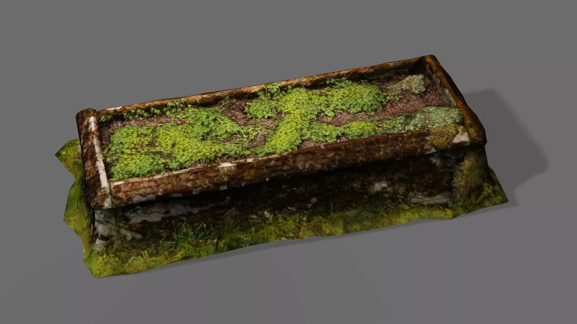 Exclusive Grave Game Ready Low Poly 3D Model Low-poly 3D model_1