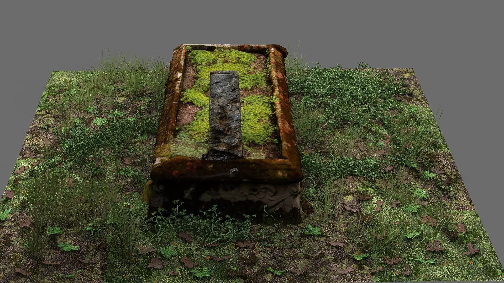 Exclusive Grave Game Ready Low Poly 3D Model Low-poly 3D model_6