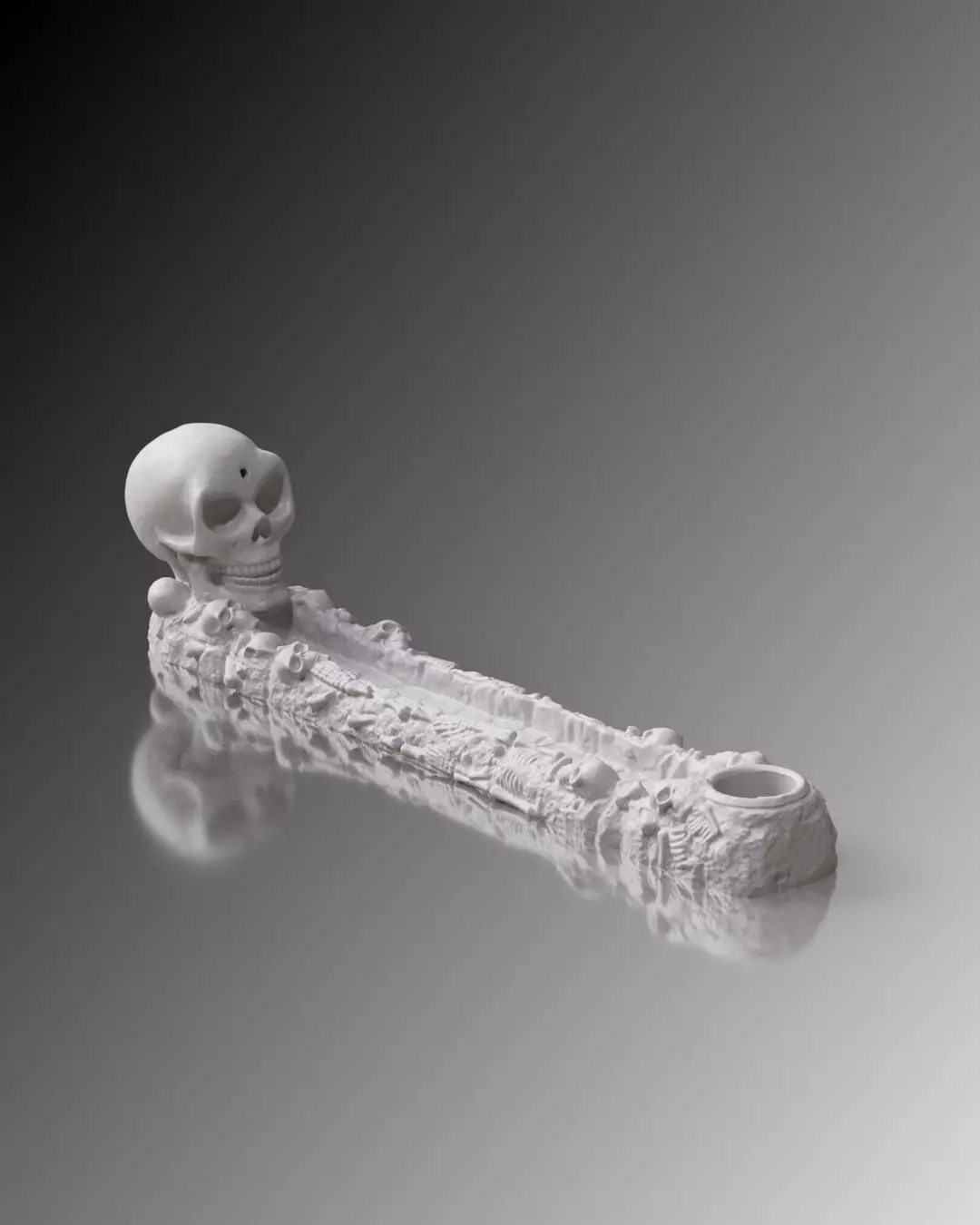 Skeleton Incense Burner 3D print model_0
