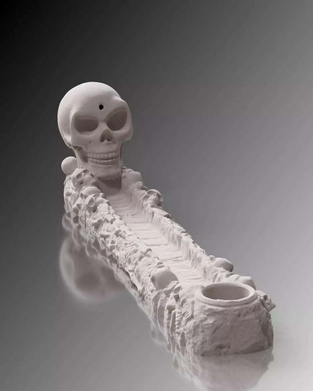 Skeleton Incense Burner 3D print model_1