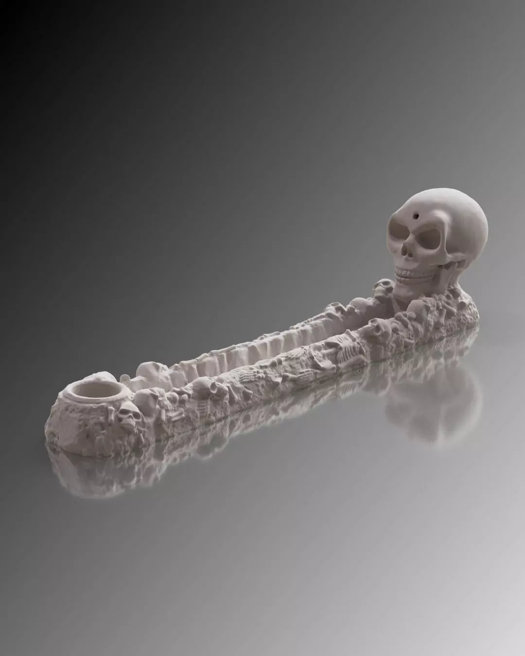 Skeleton Incense Burner 3D print model_4